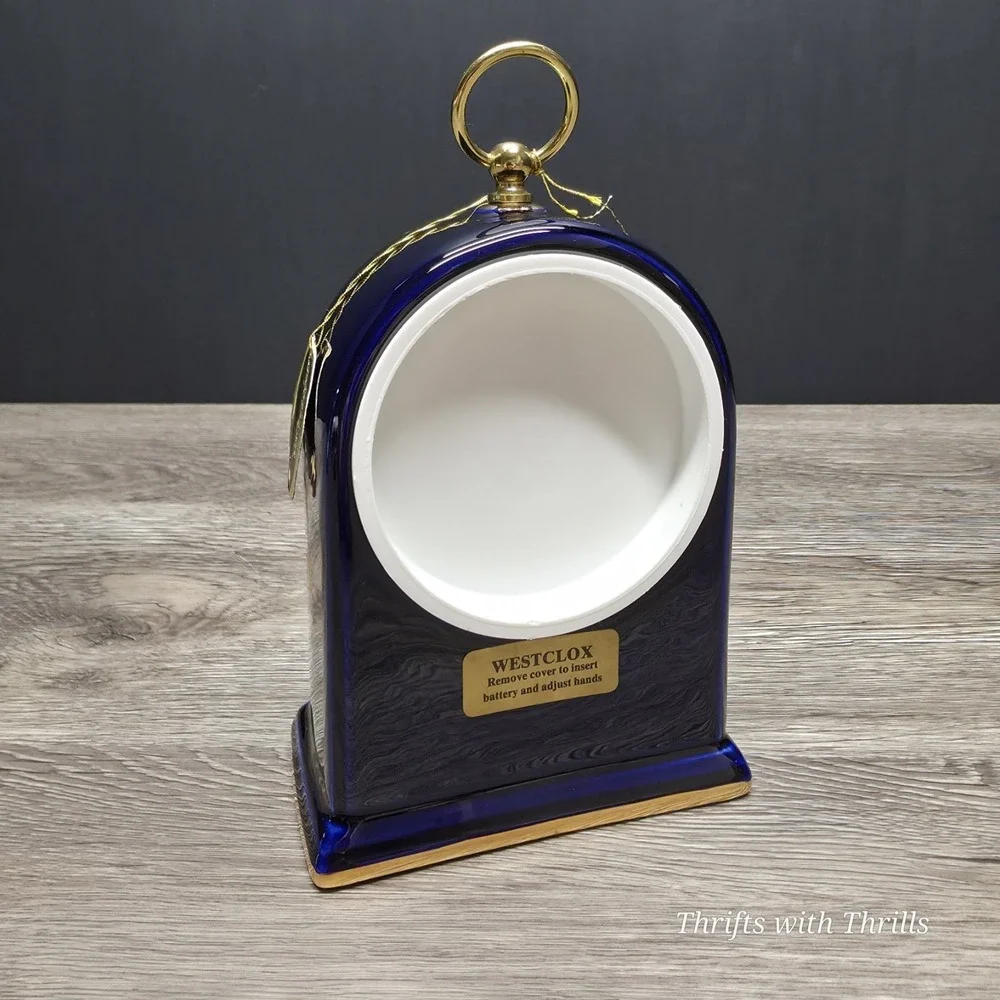 Vintage Westclox Clock - Handmade - Beautiful Blue - Collection Piece  - Rare‎